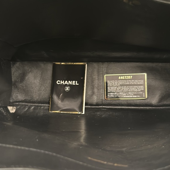 Authentic CHANEL CC JUMBO XL LOGO CAVIAR SHOPPER TOTE BAG + Chanel Zip Wallet - Picture 12 of 16